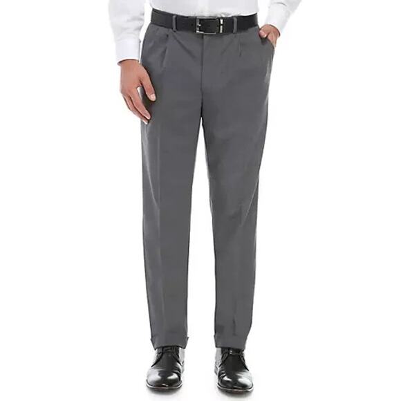 Lauren Ralph Lauren UltraFlex Pleated Cuffed Performance Dress Pants 44 x 32 NWT - Picture 1 of 7